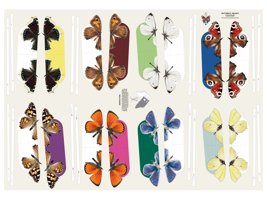 Claydies: Butterfly Hearts. Julehjerter.